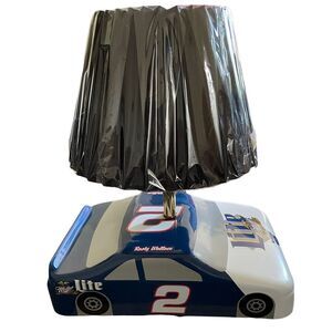 NASCAR Rusty Wallace #2 Blue Taurus Car Shaped Desk Lamp‎ Miller Racing
